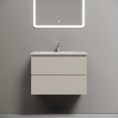 Тумба под раковину Sancos SNOB R SNR70CE 70х40 подвесная цвет бежевый - фото 3